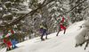 Paal Golberg of Norway leading during men team sprint finals of  cross country skiing team sprint race of FIS Nordic skiing World Championships 2023 in Planica, Slovenia. Cross country skiing team sprint race of FIS Nordic skiing World Championships 2023 was held in Planica Nordic Center in Planica, Slovenia, on Sunday, 26th of February 2023.