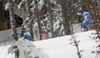 Skiers skiing during men team sprint finals of  cross country skiing team sprint race of FIS Nordic skiing World Championships 2023 in Planica, Slovenia. Cross country skiing team sprint race of FIS Nordic skiing World Championships 2023 was held in Planica Nordic Center in Planica, Slovenia, on Sunday, 26th of February 2023.