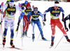 Niilo Moilanen of Finland skiing during men team sprint finals of  cross country skiing team sprint race of FIS Nordic skiing World Championships 2023 in Planica, Slovenia. Cross country skiing team sprint race of FIS Nordic skiing World Championships 2023 was held in Planica Nordic Center in Planica, Slovenia, on Sunday, 26th of February 2023.