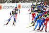 Calle Halfvarsson of Sweden skiing during men team sprint finals of  cross country skiing team sprint race of FIS Nordic skiing World Championships 2023 in Planica, Slovenia. Cross country skiing team sprint race of FIS Nordic skiing World Championships 2023 was held in Planica Nordic Center in Planica, Slovenia, on Sunday, 26th of February 2023.