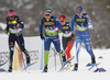 Laura Gimmler of Germany, Eva Urevc of Slovenia and Johanna Matintalo of Finland skiing during women women cross country skiing relay ace of FIS Nordic skiing World Championships 2023 in Planica, Slovenia. Women cross country skiing relay race of FIS Nordic skiing World Championships 2023 was held in Planica Nordic Center in Planica, Slovenia, on Thursday, 2nd of March 2023.