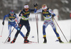 Eveliina Piippo of Finland, Pia Fink of Germany and Frida Karlsson of Sweden skiing during women women cross country skiing relay ace of FIS Nordic skiing World Championships 2023 in Planica, Slovenia. Women cross country skiing relay race of FIS Nordic skiing World Championships 2023 was held in Planica Nordic Center in Planica, Slovenia, on Thursday, 2nd of March 2023.