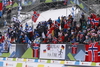 Spectator before the start of the women women cross country skiing relay ace of FIS Nordic skiing World Championships 2023 in Planica, Slovenia. Women cross country skiing relay race of FIS Nordic skiing World Championships 2023 was held in Planica Nordic Center in Planica, Slovenia, on Thursday, 2nd of March 2023.