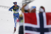 Krista Parmakoski of Finland skiing during women cross country skiing relay ace of FIS Nordic skiing World Championships 2023 in Planica, Slovenia. Women cross country skiing relay race of FIS Nordic skiing World Championships 2023 was held in Planica Nordic Center in Planica, Slovenia, on Thursday, 2nd of March 2023.