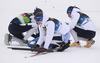 Fourth placed team Finland  after  the women cross country skiing relay ace of FIS Nordic skiing World Championships 2023 in Planica, Slovenia. Women cross country skiing relay race of FIS Nordic skiing World Championships 2023 was held in Planica Nordic Center in Planica, Slovenia, on Thursday, 2nd of March 2023.