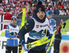 Ristomatti Hakola of Finland, Iivo Niskanen of Finland, an Niko Anttola after the race in finish of the men cross country skiing relay ace of FIS Nordic skiing World Championships 2023 in Planica, Slovenia. Men cross country skiing relay race of FIS Nordic skiing World Championships 2023 was held in Planica Nordic Center in Planica, Slovenia, on Friday, 3rd of March 2023.