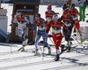 Ebba Andersson of Sweden, Kerttu Niskanen of Finland and Tiril Udnes Weng of Norway skiing during women cross country skiing 30km classic race of FIS Nordic skiing World Championships 2023 in Planica, Slovenia. Women cross country skiing 30km classic race of FIS Nordic skiing World Championships 2023 was held in Planica Nordic Center in Planica, Slovenia, on Saturday, 4th of March 2023.