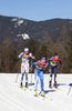 Linn Svahn of Sweden, Kerttu Niskanen of Finland and Rosie Brennan of USA skiing during women cross country skiing 30km classic race of FIS Nordic skiing World Championships 2023 in Planica, Slovenia. Women cross country skiing 30km classic race of FIS Nordic skiing World Championships 2023 was held in Planica Nordic Center in Planica, Slovenia, on Saturday, 4th of March 2023.