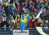 Swedish supporters during women cross country skiing 30km classic race of FIS Nordic skiing World Championships 2023 in Planica, Slovenia. Women cross country skiing 30km classic race of FIS Nordic skiing World Championships 2023 was held in Planica Nordic Center in Planica, Slovenia, on Saturday, 4th of March 2023.