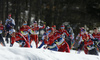 Anne Kjersti Kalvaa of Norway skiing during women cross country skiing 30km classic race of FIS Nordic skiing World Championships 2023 in Planica, Slovenia. Women cross country skiing 30km classic race of FIS Nordic skiing World Championships 2023 was held in Planica Nordic Center in Planica, Slovenia, on Saturday, 4th of March 2023.