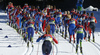 Skiers skiing during women cross country skiing 30km classic race of FIS Nordic skiing World Championships 2023 in Planica, Slovenia. Women cross country skiing 30km classic race of FIS Nordic skiing World Championships 2023 was held in Planica Nordic Center in Planica, Slovenia, on Saturday, 4th of March 2023.