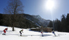 Frida Karlsson of Sweden leading during women cross country skiing 30km classic race of FIS Nordic skiing World Championships 2023 in Planica, Slovenia. Women cross country skiing 30km classic race of FIS Nordic skiing World Championships 2023 was held in Planica Nordic Center in Planica, Slovenia, on Saturday, 4th of March 2023.