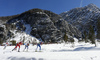 Kerttu Niskanen of Finland (R), Frida Karlsson of Sweden (M) and Anne Kjersti Kalvaa of Norway (L) skiing during women cross country skiing 30km classic race of FIS Nordic skiing World Championships 2023 in Planica, Slovenia. Women cross country skiing 30km classic race of FIS Nordic skiing World Championships 2023 was held in Planica Nordic Center in Planica, Slovenia, on Saturday, 4th of March 2023.