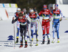 Rosie Brennan of USA leading chasing group during women cross country skiing 30km classic race of FIS Nordic skiing World Championships 2023 in Planica, Slovenia. Women cross country skiing 30km classic race of FIS Nordic skiing World Championships 2023 was held in Planica Nordic Center in Planica, Slovenia, on Saturday, 4th of March 2023.