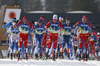 Start of the men cross country skiing 50km classic race of FIS Nordic skiing World Championships 2023 in Planica, Slovenia. Men cross country skiing 50km classic race of FIS Nordic skiing World Championships 2023 was held in Planica Nordic Center in Planica, Slovenia, on Sunday, 5th of March 2023.