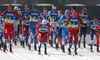 Start of the men cross country skiing 50km classic race of FIS Nordic skiing World Championships 2023 in Planica, Slovenia. Men cross country skiing 50km classic race of FIS Nordic skiing World Championships 2023 was held in Planica Nordic Center in Planica, Slovenia, on Sunday, 5th of March 2023.