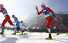 Johannes Hoesflot Klaebo of Norway skiing during men cross country skiing 50km classic race of FIS Nordic skiing World Championships 2023 in Planica, Slovenia. Men cross country skiing 50km classic race of FIS Nordic skiing World Championships 2023 was held in Planica Nordic Center in Planica, Slovenia, on Sunday, 5th of March 2023.