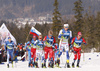 William Poromaa of Sweden leading during men cross country skiing 50km classic race of FIS Nordic skiing World Championships 2023 in Planica, Slovenia. Men cross country skiing 50km classic race of FIS Nordic skiing World Championships 2023 was held in Planica Nordic Center in Planica, Slovenia, on Sunday, 5th of March 2023.