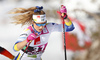 Lundgren Wikstroem of Sweden skiing during U23 women cross country skiing 20km mass start skating race of FIS Junior Nordic skiing World Championships 2024 in Planica, Slovenia. U23 women cross country skiing 20km mass start skating race of FIS Junior Nordic skiing World Championships 2024 was held in Planica Nordic Center in Planica, Slovenia, on Thursday, 8th of February 2024.