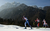 Vilma Ryytty of Finland skiing during U23 women cross country skiing 20km mass start skating race of FIS Junior Nordic skiing World Championships 2024 in Planica, Slovenia. U23 women cross country skiing 20km mass start skating race of FIS Junior Nordic skiing World Championships 2024 was held in Planica Nordic Center in Planica, Slovenia, on Thursday, 8th of February 2024.