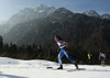 Hilla Niemela of Finland skiing during U23 women cross country skiing 20km mass start skating race of FIS Junior Nordic skiing World Championships 2024 in Planica, Slovenia. U23 women cross country skiing 20km mass start skating race of FIS Junior Nordic skiing World Championships 2024 was held in Planica Nordic Center in Planica, Slovenia, on Thursday, 8th of February 2024.