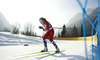 Margrethe Bergane of Norway skiing during U23 women cross country skiing 20km mass start skating race of FIS Junior Nordic skiing World Championships 2024 in Planica, Slovenia. U23 women cross country skiing 20km mass start skating race of FIS Junior Nordic skiing World Championships 2024 was held in Planica Nordic Center in Planica, Slovenia, on Thursday, 8th of February 2024.