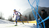 Maerta Rosenberg of Sweden skiing during U23 women cross country skiing 20km mass start skating race of FIS Junior Nordic skiing World Championships 2024 in Planica, Slovenia. U23 women cross country skiing 20km mass start skating race of FIS Junior Nordic skiing World Championships 2024 was held in Planica Nordic Center in Planica, Slovenia, on Thursday, 8th of February 2024.