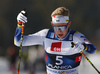 Truls Gisselman of Sweden skiing during U23 men cross country skiing 20km mass start skating race of FIS Junior Nordic skiing World Championships 2024 in Planica, Slovenia. U23 men cross country skiing 20km mass start skating race of FIS Junior Nordic skiing World Championships 2024 was held in Planica Nordic Center in Planica, Slovenia, on Thursday, 8th of February 2024.