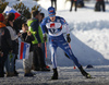 Niko Anttola of Finland skiing during U23 men cross country skiing 20km mass start skating race of FIS Junior Nordic skiing World Championships 2024 in Planica, Slovenia. U23 men cross country skiing 20km mass start skating race of FIS Junior Nordic skiing World Championships 2024 was held in Planica Nordic Center in Planica, Slovenia, on Thursday, 8th of February 2024.