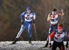 Niko Anttola of Finland skiing during U23 men cross country skiing 20km mass start skating race of FIS Junior Nordic skiing World Championships 2024 in Planica, Slovenia. U23 men cross country skiing 20km mass start skating race of FIS Junior Nordic skiing World Championships 2024 was held in Planica Nordic Center in Planica, Slovenia, on Thursday, 8th of February 2024.