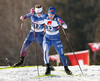 Emil Liekari of Finland skiing during U23 men cross country skiing 20km mass start skating race of FIS Junior Nordic skiing World Championships 2024 in Planica, Slovenia. U23 men cross country skiing 20km mass start skating race of FIS Junior Nordic skiing World Championships 2024 was held in Planica Nordic Center in Planica, Slovenia, on Thursday, 8th of February 2024.