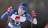 Emil Liekari of Finland skiing during U23 men cross country skiing 20km mass start skating race of FIS Junior Nordic skiing World Championships 2024 in Planica, Slovenia. U23 men cross country skiing 20km mass start skating race of FIS Junior Nordic skiing World Championships 2024 was held in Planica Nordic Center in Planica, Slovenia, on Thursday, 8th of February 2024.