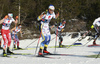 George Ersson of Sweden skiing during U23 men cross country skiing 20km mass start skating race of FIS Junior Nordic skiing World Championships 2024 in Planica, Slovenia. U23 men cross country skiing 20km mass start skating race of FIS Junior Nordic skiing World Championships 2024 was held in Planica Nordic Center in Planica, Slovenia, on Thursday, 8th of February 2024.