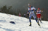 Truls Gisselman of Sweden skiing during U23 men cross country skiing 20km mass start skating race of FIS Junior Nordic skiing World Championships 2024 in Planica, Slovenia. U23 men cross country skiing 20km mass start skating race of FIS Junior Nordic skiing World Championships 2024 was held in Planica Nordic Center in Planica, Slovenia, on Thursday, 8th of February 2024.