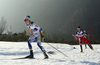 Rikard Vestin of Sweden skiing during U23 men cross country skiing 20km mass start skating race of FIS Junior Nordic skiing World Championships 2024 in Planica, Slovenia. U23 men cross country skiing 20km mass start skating race of FIS Junior Nordic skiing World Championships 2024 was held in Planica Nordic Center in Planica, Slovenia, on Thursday, 8th of February 2024.