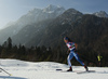 Hilla Niemela of Finland skiing during U23 women cross country skiing 20km mass start skating race of FIS Junior Nordic skiing World Championships 2024 in Planica, Slovenia. U23 women cross country skiing 20km mass start skating race of FIS Junior Nordic skiing World Championships 2024 was held in Planica Nordic Center in Planica, Slovenia, on Thursday, 8th of February 2024.