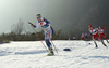 Truls Gisselman of Sweden skiing during U23 men cross country skiing 20km mass start skating race of FIS Junior Nordic skiing World Championships 2024 in Planica, Slovenia. U23 men cross country skiing 20km mass start skating race of FIS Junior Nordic skiing World Championships 2024 was held in Planica Nordic Center in Planica, Slovenia, on Thursday, 8th of February 2024.