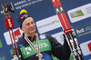 Alvar Myhlback of Sweden elebrates her gold medal won in junior men cross country skiing 10km classic race of FIS Junior Nordic skiing World Championships 2024 in Planica, Slovenia. Junior men cross country skiing 10km classic race of FIS Junior Nordic skiing World Championships 2024 was held in Planica Nordic Center in Planica, Slovenia, on Friday, 9th of February 2024.