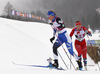 Kaidy Kaasiku of Estonia skiing during U23 women cross country skiing 10km classic race of FIS Junior Nordic skiing World Championships 2024 in Planica, Slovenia. U23 women cross country skiing 10km classic race of FIS Junior Nordic skiing World Championships 2024 was held in Planica Nordic Center in Planica, Slovenia, on Saturday, 10th of February 2024.