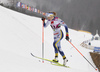 Maerta Rosenberg of Sweden skiing during U23 women cross country skiing 10km classic race of FIS Junior Nordic skiing World Championships 2024 in Planica, Slovenia. U23 women cross country skiing 10km classic race of FIS Junior Nordic skiing World Championships 2024 was held in Planica Nordic Center in Planica, Slovenia, on Saturday, 10th of February 2024.