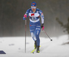 Emil Liekari of Finland skiing during U23 men cross country skiing 10km classic race of FIS Junior Nordic skiing World Championships 2024 in Planica, Slovenia. U23 men cross country skiing 10km classic race of FIS Junior Nordic skiing World Championships 2024 was held in Planica Nordic Center in Planica, Slovenia, on Saturday, 10th of February 2024.