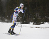 Rikard Vestin of Sweden skiing during U23 men cross country skiing 10km classic race of FIS Junior Nordic skiing World Championships 2024 in Planica, Slovenia. U23 men cross country skiing 10km classic race of FIS Junior Nordic skiing World Championships 2024 was held in Planica Nordic Center in Planica, Slovenia, on Saturday, 10th of February 2024.
