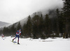 Logan Moore of USA skiing during U23 men cross country skiing 10km classic race of FIS Junior Nordic skiing World Championships 2024 in Planica, Slovenia. U23 men cross country skiing 10km classic race of FIS Junior Nordic skiing World Championships 2024 was held in Planica Nordic Center in Planica, Slovenia, on Saturday, 10th of February 2024.